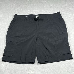 REI Co-op Shorts Womens Sz 14 Black Relaxed Outdoor Hiking Cargo Pockets Sahara